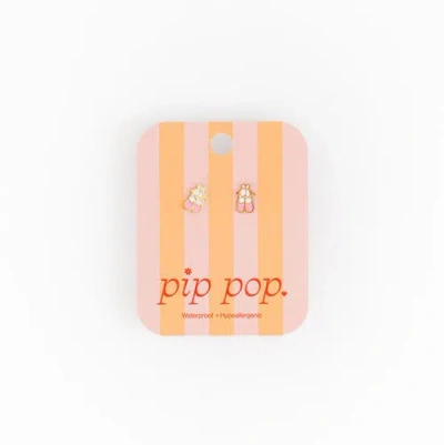 Pip Pop Ballet Slipper Stud Earrings