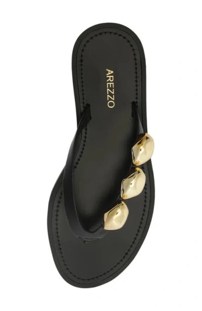 Arezzo Women's Sunny Round Toe Flat Sandals