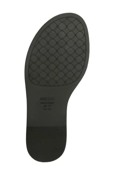 Arezzo Women's Sunny Round Toe Flat Sandals