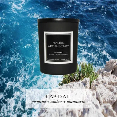 Malibu Apothecary Mini Matte Black Candle