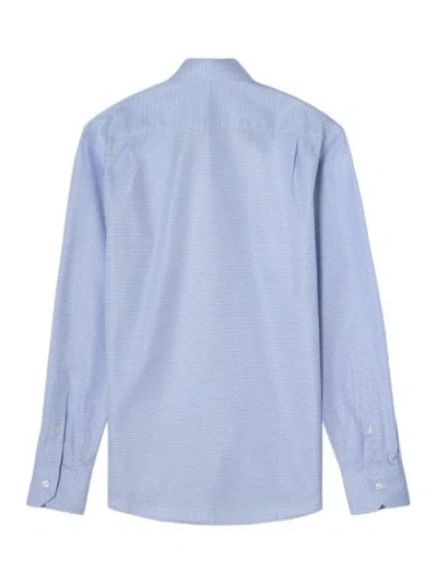 Robert Talbott Reynolds Mini Check Shirt In Blue