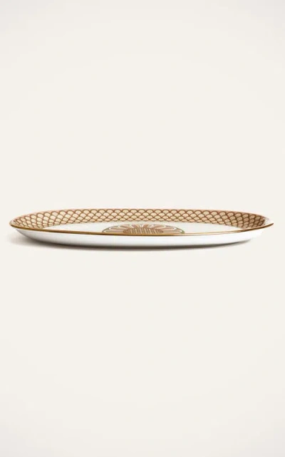 La Doublej Oval Platter In Odysseus Dusty Pink