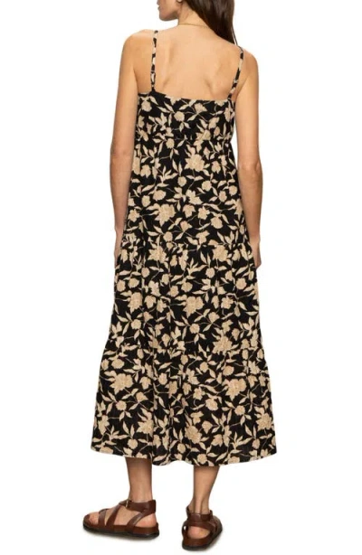 Sanctuary Tiered Picot Dress In Bandana Print In Multi