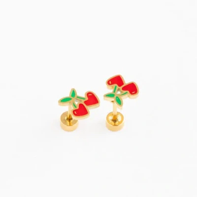 Pip Pop Cherries Stud Earrings