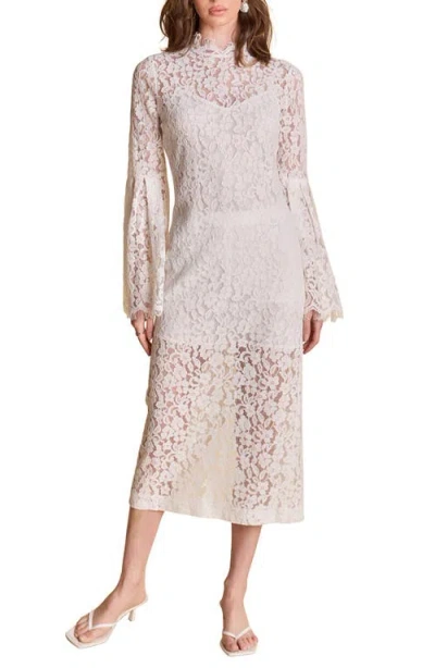 Endless Rose Lace Long Sleeve Midi Dress
