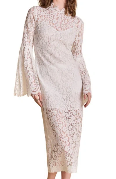 Endless Rose Lace Long Sleeve Midi Dress