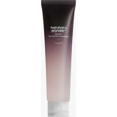 Haruharu Wonder Unscented Black Rice Triple Aha Gentle Cleansing Gel
