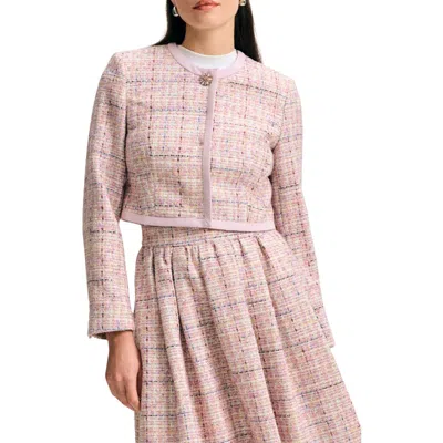 Isaac Mizrahi New York Crop Tweed Jacket