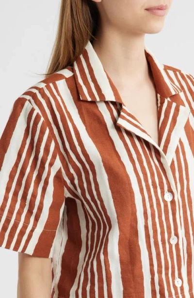 Cleobella Mizuki Blouse In Vecchio Stripe