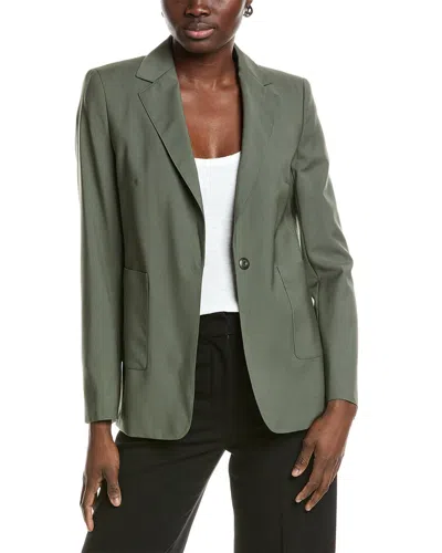 Akris Punto Wool-blend Blazer In Green