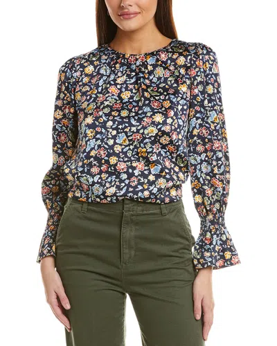 Cece Smocked Cuff Blouse