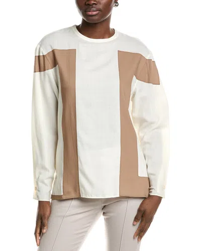 Akris Wool Blouse In White