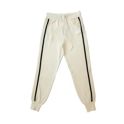 Circular Path Women's Neutrals Double Stripe Jogger