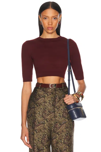 Saint Laurent Cropped Wool Sweater