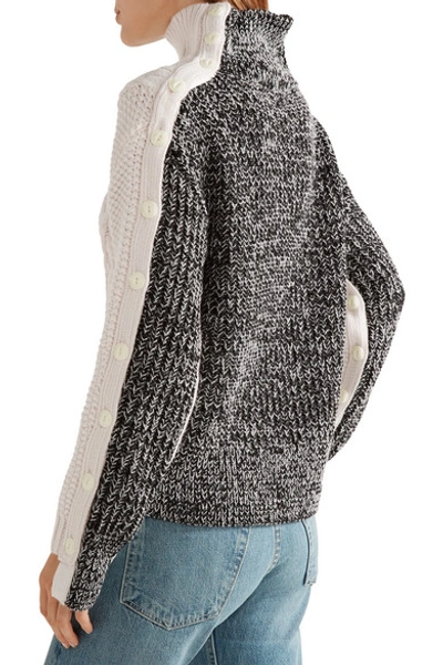 Shop Rag & Bone Ida Wool And Ribbed-knit Sweater