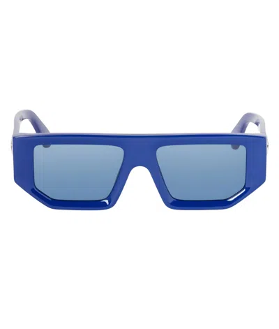 Off-white Vancouver Blue Browline Unisex Sunglasses Oeri13f 4545 53 In Blue