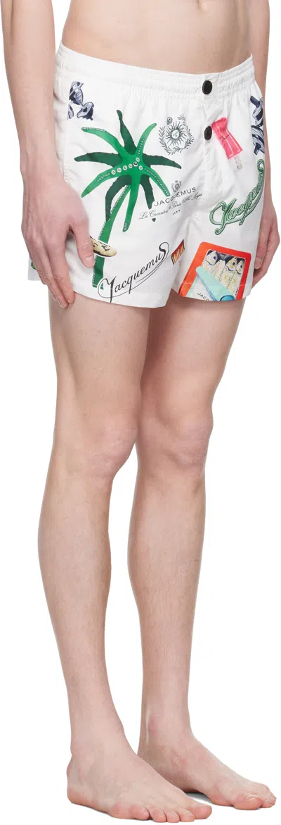 Jacquemus Puntini Swimsuit In White