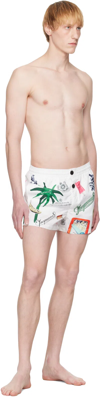 Jacquemus Puntini Swimsuit In White