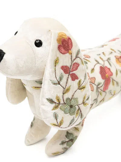 腊肠犬刺绣毛绒玩具