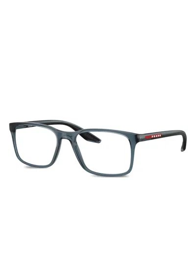 Prada Linea Rossa 55mm Pillow Optical Glasses In Gray