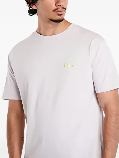 Dime Gray Cursive Small Logo T-shirt