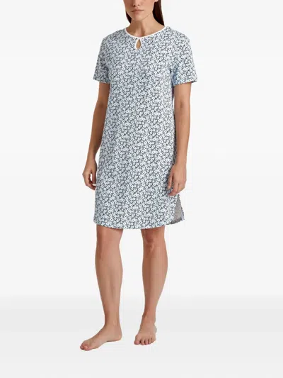Calida Floral-print Nightdress In Blue