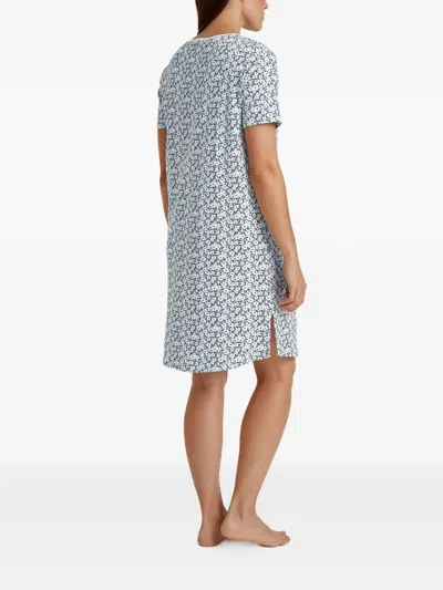 Calida Floral-print Nightdress In Blue