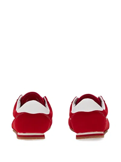 Vans Super Lowpro Racing Red Suede Leather Sneakers