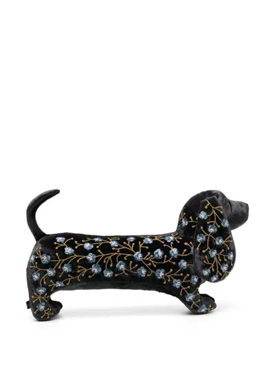 腊肠犬刺绣毛绒玩具