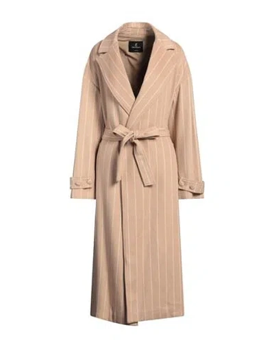 Cristinaeffe Woman Coat Camel Size 10 Polyester, Wool