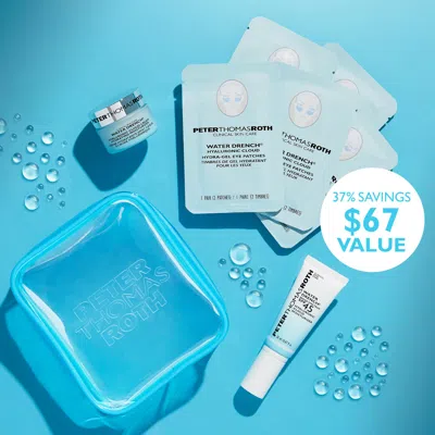 Peter Thomas Roth Water Drench Hydra-besties 7-piece Travel Kit In Blue