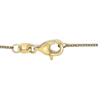 Haus Of Brilliance 14k Yellow Gold Alternating Red Ruby And White Diamond Bezel Station Chain Bracel