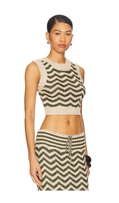 Agua Bendita Emory Crop Top Multi In Neutral