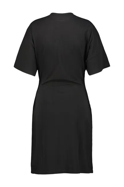 Courrèges Courregès Short Cotton Dress In Black