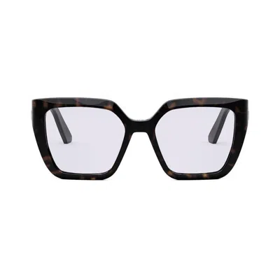 Dior Eyewear Square Frame Glasses In Black