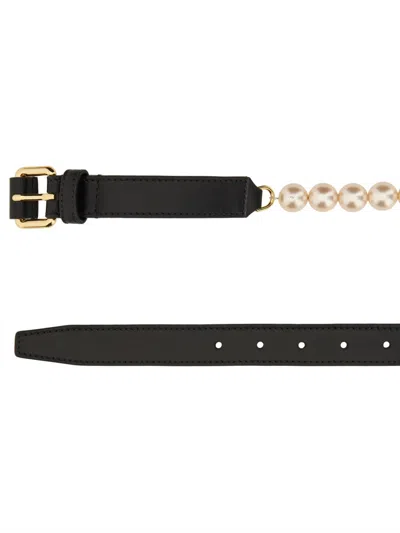 Moschino Couture Belt With Pearls