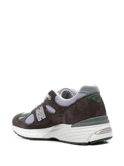 New Balance Low Top Sneakers With Mesh Panels And Suede Overlays