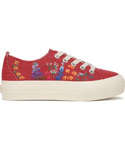 Blowfish Malibu Women's Sadie-sun Embroidered Lace Up Platform Sneakers
