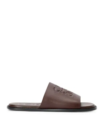 Loewe Flex Anagram Slide In Soft Calfskin