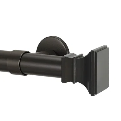 The Company Store Flared Square Finial And 1" Diameter Rod Set