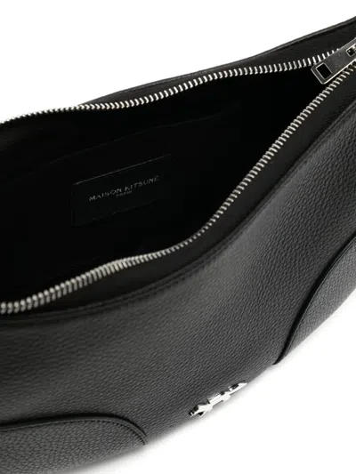 Maison Kitsuné Boogie Shoulder Bag In Black
