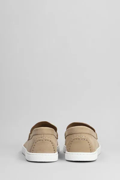 Christian Louboutin Chambeliboat Loafers In Beige Leather