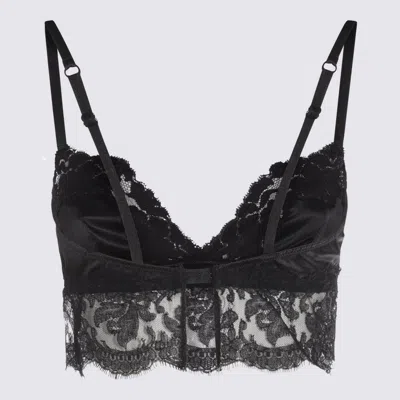 Dolce & Gabbana Stretch Satin Bra Lace Detailing
