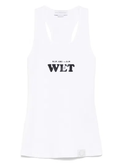Stella Mccartney Wet Tank Top Slippery When Graphic Print