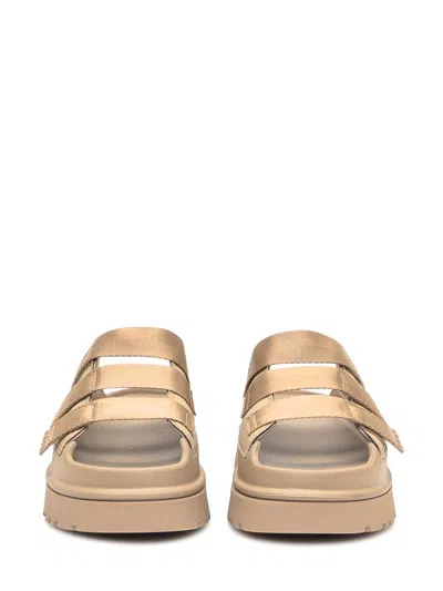 Ugg Goldenglow Slides Dark Sand