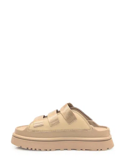 Ugg Goldenglow Slides Dark Sand