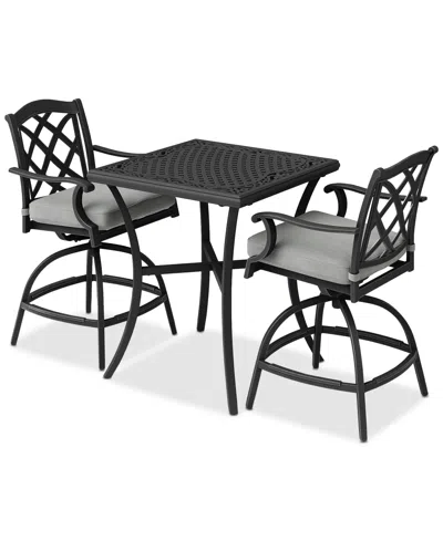 Agio Wythburn 3-pc. Outdoor Bar Height Dining Set (32" Table & 2 Bar Stools)
