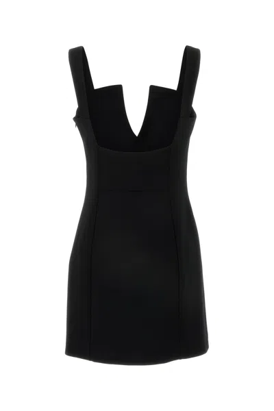 Givenchy V-collar Mini Dress In Black
