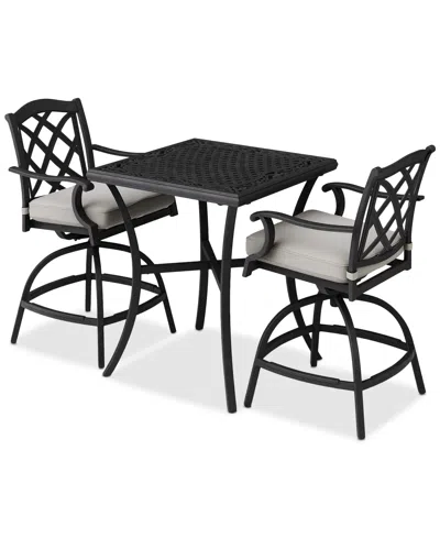 Agio Wythburn 3-pc. Outdoor Bar Height Dining Set (32" Table & 2 Bar Stools)