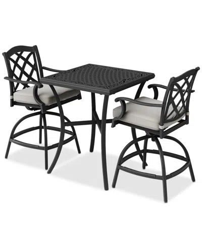 Agio Wythburn 3-pc. Outdoor Bar Height Dining Set (32" Table & 2 Bar Stools)